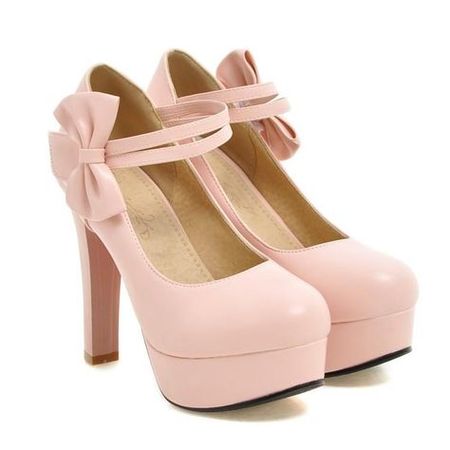 Pink Heels With Bow