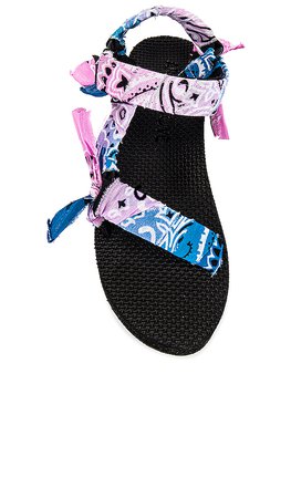 Arizona Love Trekky Platform Sandal in Tie Dye Bandana | REVOLVE