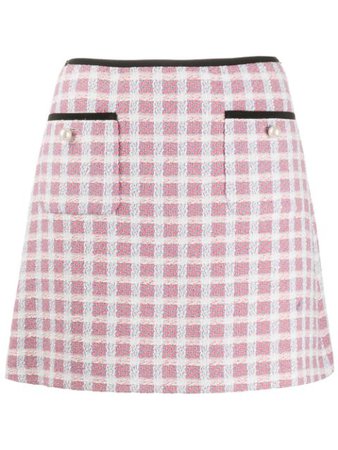 Miu Miu short tweed skirt