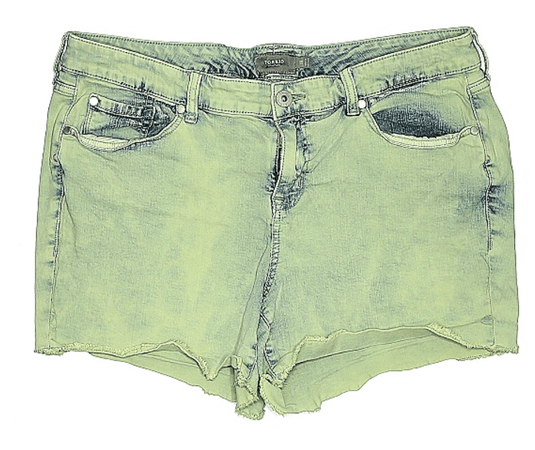 lime acid wash shorts