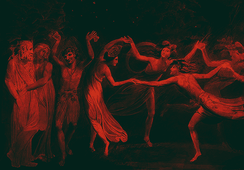 William Blake, ‘Oberon, Titania and Puck with Fairies Dancing’