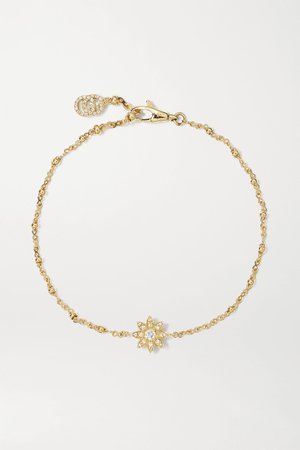 Gold 18-karat gold diamond bracelet | Gucci | NET-A-PORTER