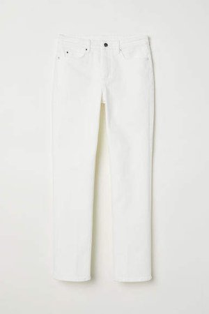 Slim Ankle Jeans - White