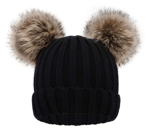 Amazon.com: Simplicity Kids Pom Pom Hat Fleece Girls Winter Beanie Hat Kids Beanie Hat, Pink: Clothing
