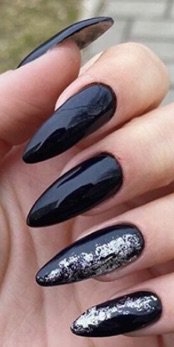 Black Glossy Nails