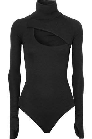 Alix | Carder cutout ribbed stretch-modal thong bodysuit | NET-A-PORTER.COM