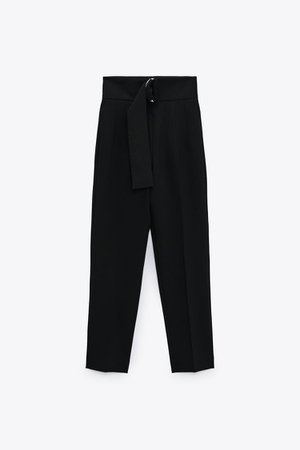 PANTS WITH BUCKLE BELT | ZARA United States