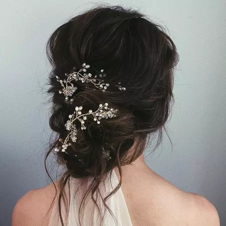 Messy Bun Wedding Hair | POPSUGAR Beauty