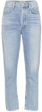 AGOLDE high-waisted cropped jeans