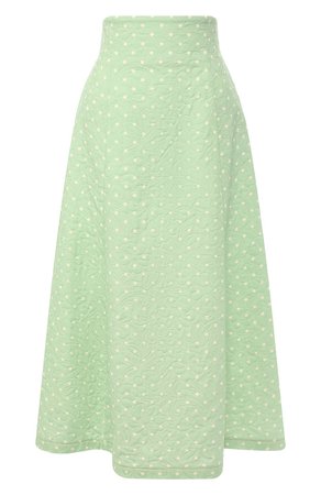 Женская зеленая юбка ULYANA SERGEENKO — купить за 106500 руб. в интернет-магазине ЦУМ, арт. GNM010SS18P(1816т18 )