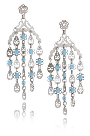 LK DESIGNS JULIA Light Blue Chandelier Earrings – PRET-A-BEAUTE.COM