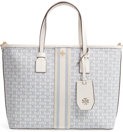 Tory Burch Small Gemini Link Coated Canvas Tote | Nordstrom