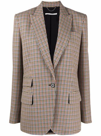 Stella McCartney Houndstooth single-breasted Suit Jacket - Farfetch