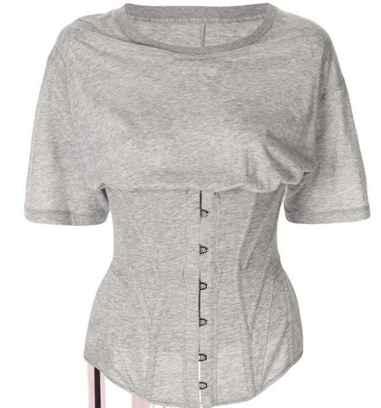 grey corset top