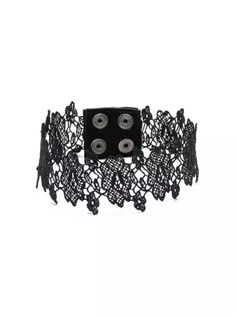 Manokhi Cotton Lace Choker Necklace - Farfetch