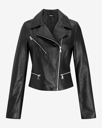 Genuine Leather Moto Jacket | Express