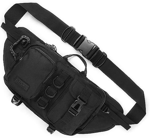Amazon.com: Fitdom Tactical Inspired Large Fanny Pack For Men. Perfect Techwear Accessories EDC Bag For Men. Multi-Functional Waist Pack : Clothing, Shoes & Jewelry