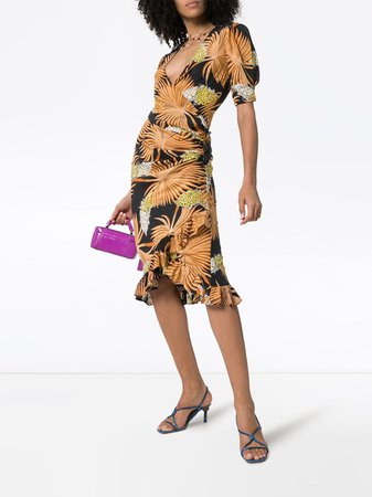 De La Vali shanna printed silk wrap dress - Buy Online - Large Selection of Luxury Labels