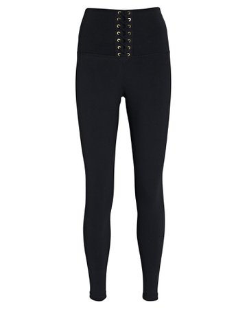 WeWoreWhat Lace-Up High-Rise Leggings | INTERMIX®