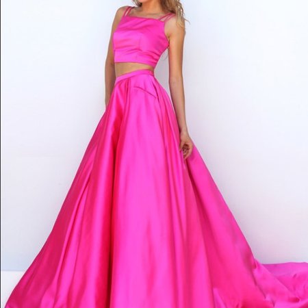 Sherri Hill Dresses | Hot Pink Two Piece Prom Dress | Poshmark