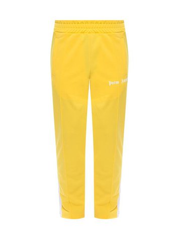 Palm Angels Branded Sweatpants Yellow for Men - Lyst