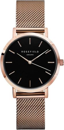 Amazon.com: Rosefield Women's Year-Round Stainless Steel Quartz Watch with Rose Gold Strap, Pink, 16 (Model: TBR-T59) : Clothing, Shoes & Jewelry