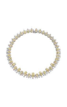 18k White Gold Vermeil Canary Love & Tears Necklace By Anabela Chan | Moda Operandi
