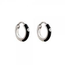 white and black earrings - Google Search