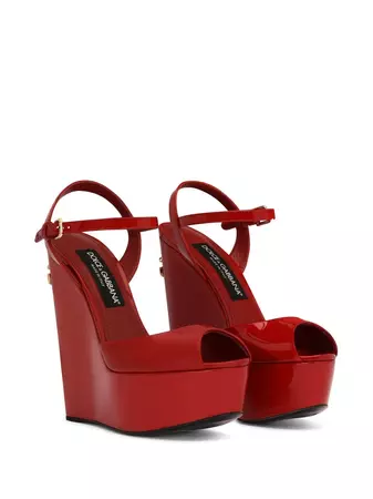 Dolce & Gabbana logo-detail Platform Sandals - Farfetch
