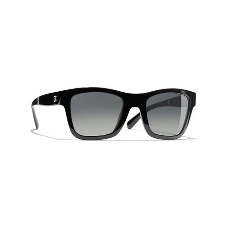 Square Sunglasses Black eyewear | CHANEL