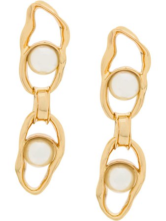 Shop Coup De Coeur Liquid Pearl Chain earrings with Express Delivery - FARFETCH
