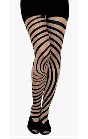 black sheer swirl patterned tights