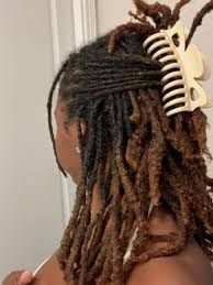 locs with claw clip - Google Search