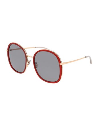 Pomellato Pomellato PM0081S Sunglasses - Red Gold Grey - 11299608 | italist