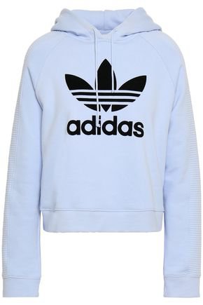 Flocked French cotton-terry hoodie | ADIDAS ORIGINALS | Sale up to 70% off | THE OUTNET