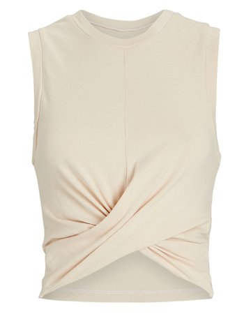 Year of Ours Anne Marie Cross Front Jersey Tank | INTERMIX®