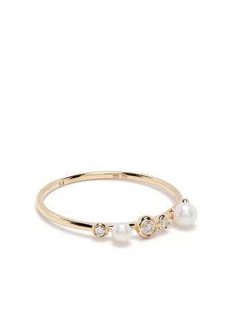 Ruifier 18kt Yellow Gold Morning Dew Monsoon Pearl And Diamond Ring - Farfetch