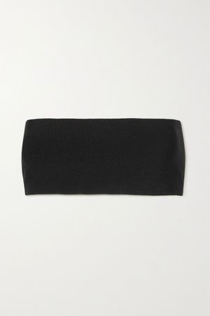 Black Strapless knitted top | Stella McCartney | NET-A-PORTER