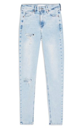 Topshop Jamie Brooklyn Rip High Waist Skinny Jeans | Nordstrom