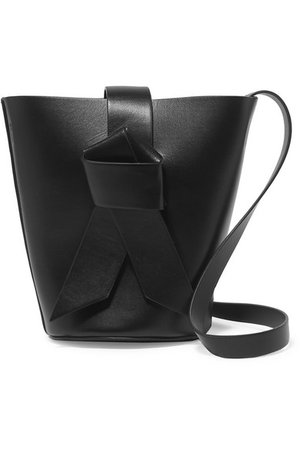 Acne Studios | Musubi Bucket mini knotted leather bucket bag | NET-A-PORTER.COM