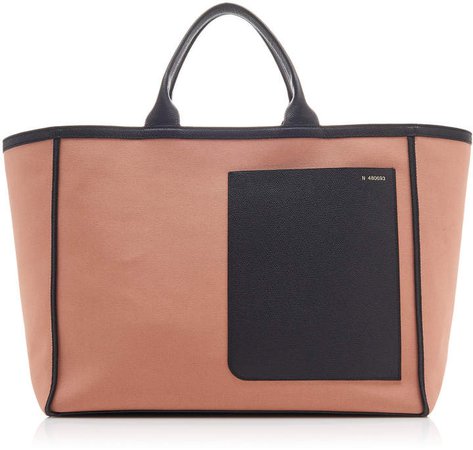 Valextra Canvas Shopping Tote