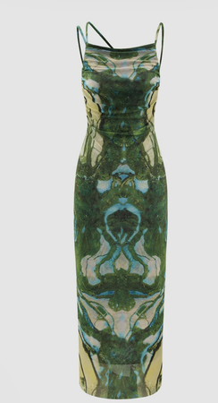 green marble dress | micas