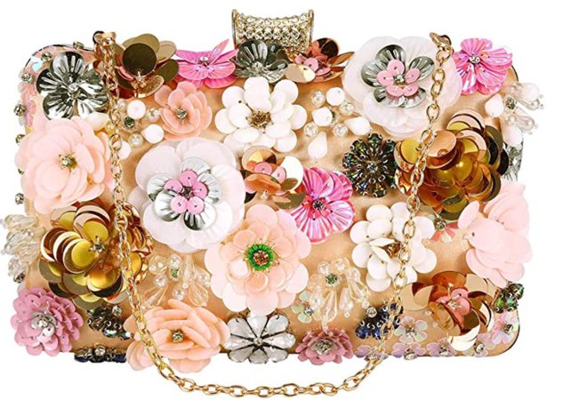 Colorful Floral Clutch