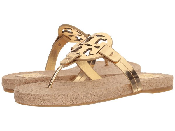 Tory Burch - Miller Espadrille Sandal (Gold) Women's Sandals