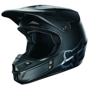 black dirt bike helmet