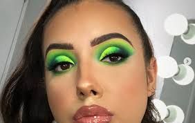 lime green makeup