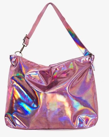 metallic pink bag