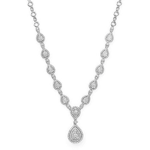 diamond teardrop necklace