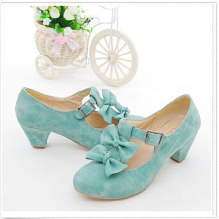 PXELENA 2017 New Spring Womens Mary jane Lolita Shoes Bowtie Court Pumps Women Faux Suede Block Low Heel Pumps Shoes Plus Size-in Women's Pumps from Shoes on Aliexpress.com | Alibaba Group
