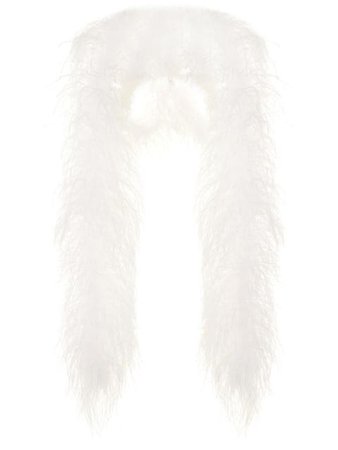 16Arlington multiway feather boa shaw white ACC019005 - Farfetch